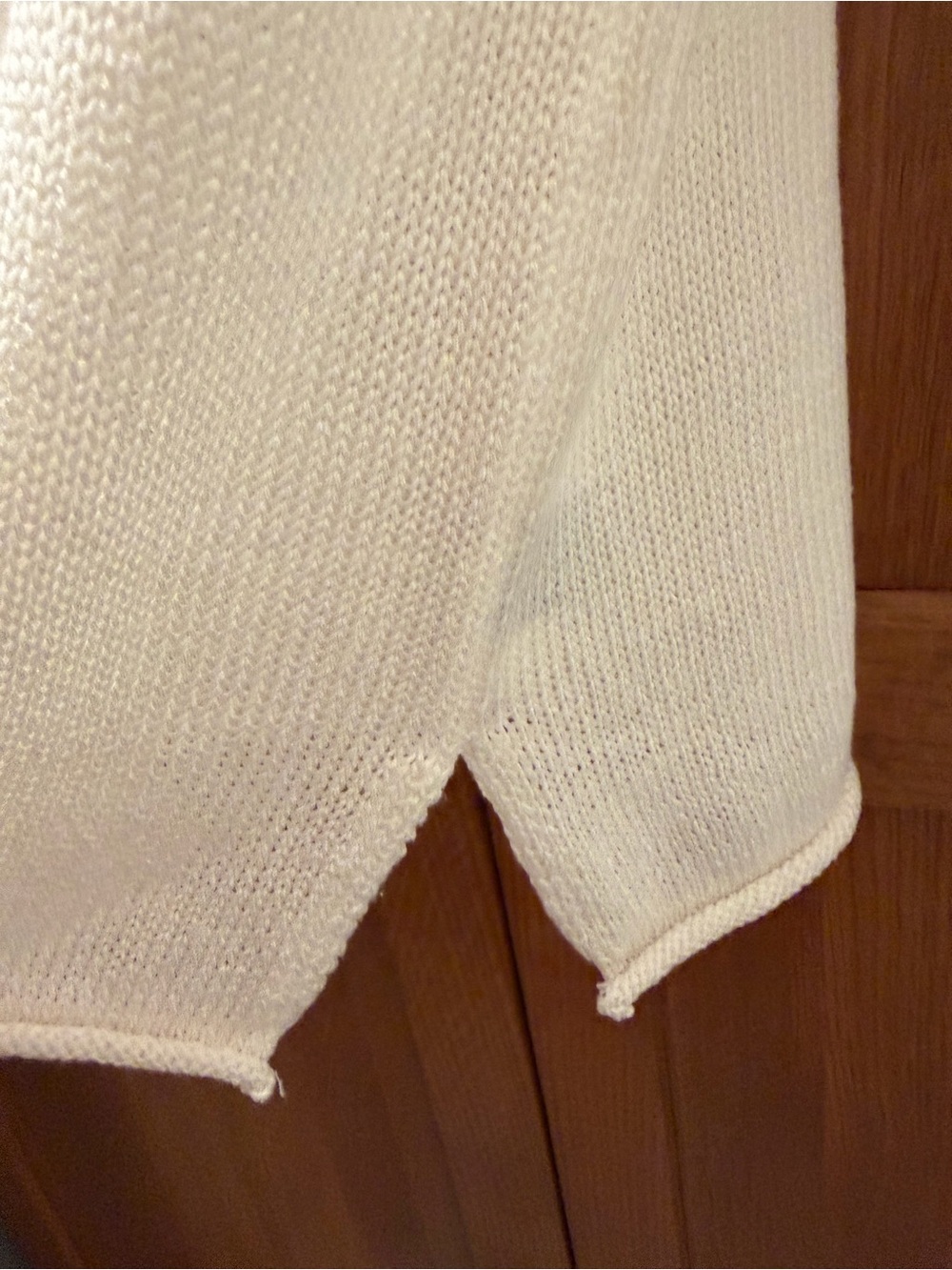 Cream 'Summer Vibes' Knit Sweater with Orange Script by Marled Reunited Clothing - Picture 7 of 7